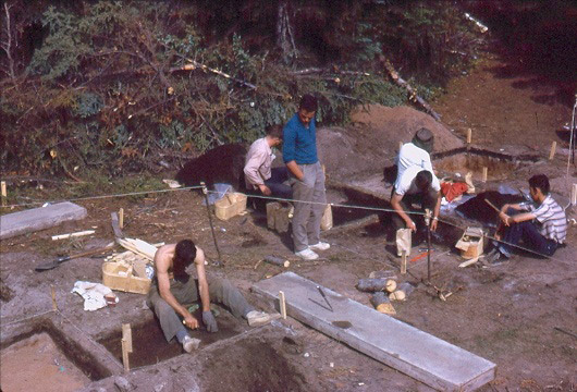 Fouilles archéologiques sur le site du Vieux-Poste (1964-66)